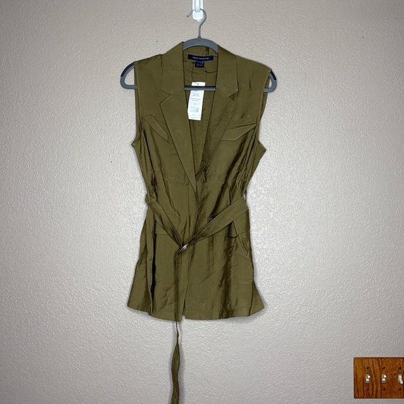 French Connection Brekhna Drape Belted Safari Jacket - Picture 2 of 6